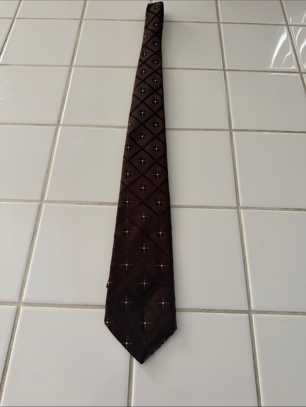 Christian Dior Cravates Silk Tie brown